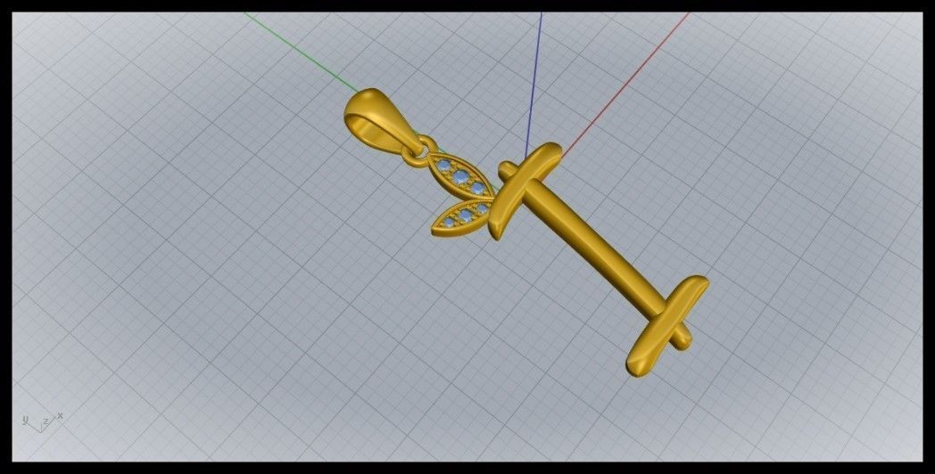 I Letter Leaf Style 3D print model_3