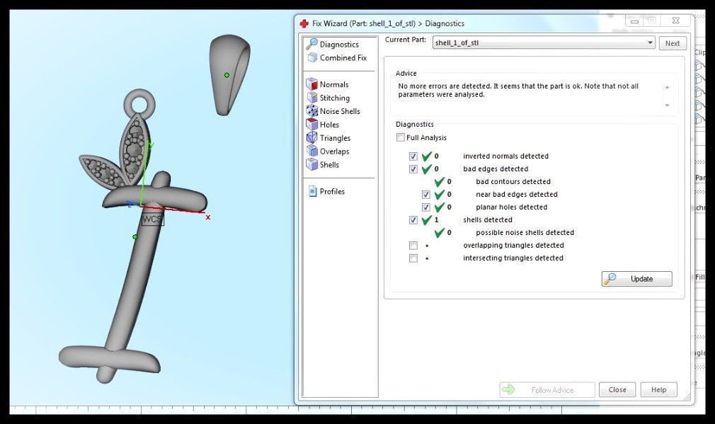 I Letter Leaf Style 3D print model_10