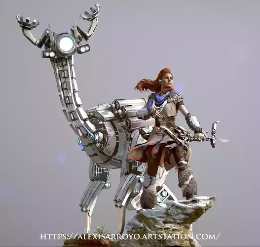 Aloy Horizon Zero Dawn full Package Commercial License 3D print model