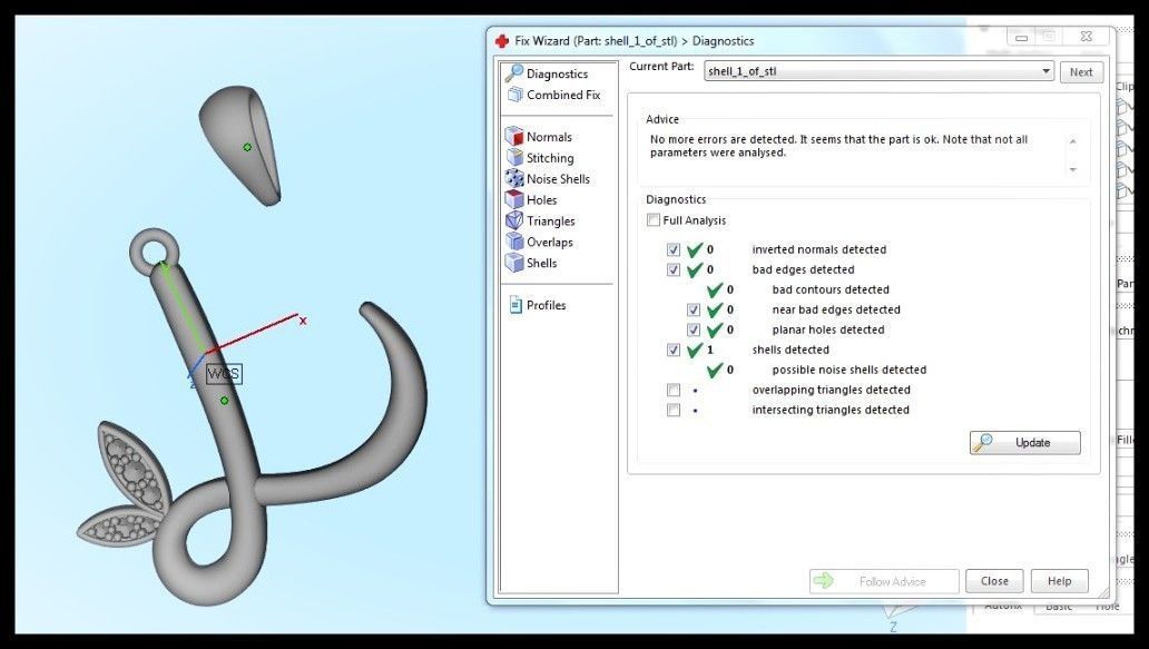 L Letter Leaf Style 3D print model_10