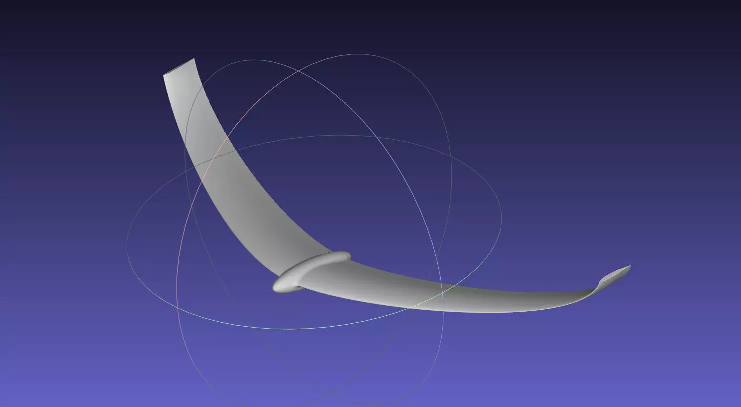 Flying Wing RC Glider Basic Shape 3D print model_0