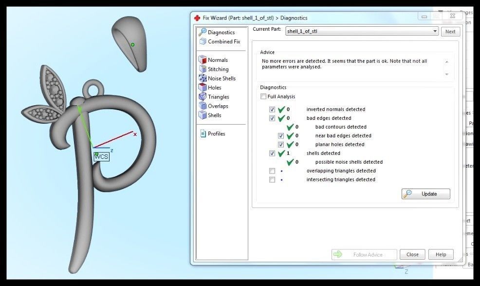 P Letter Leaf Style 3D print model_10