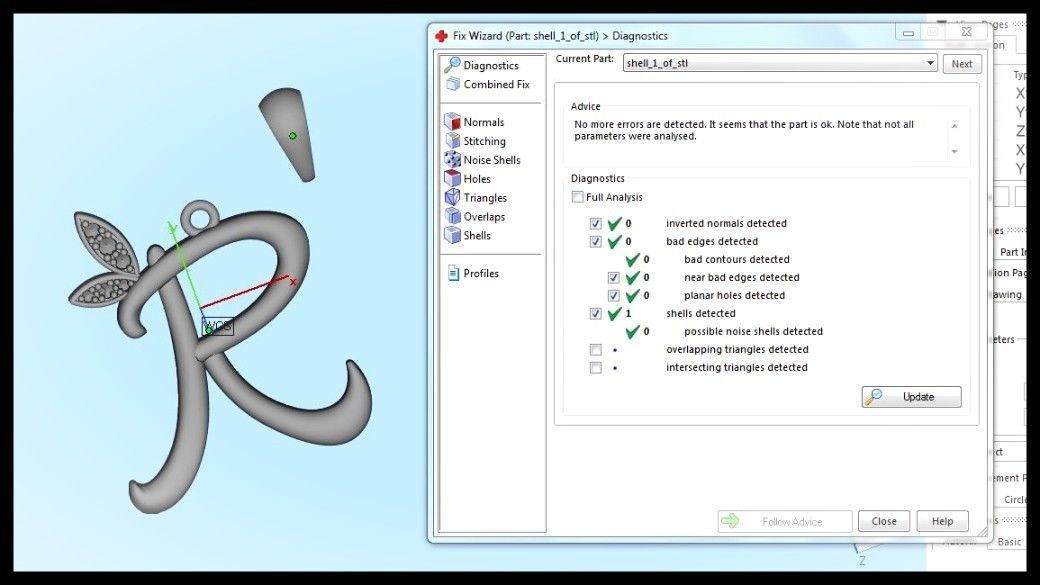 R Letter Leaf Style 3D print model_10