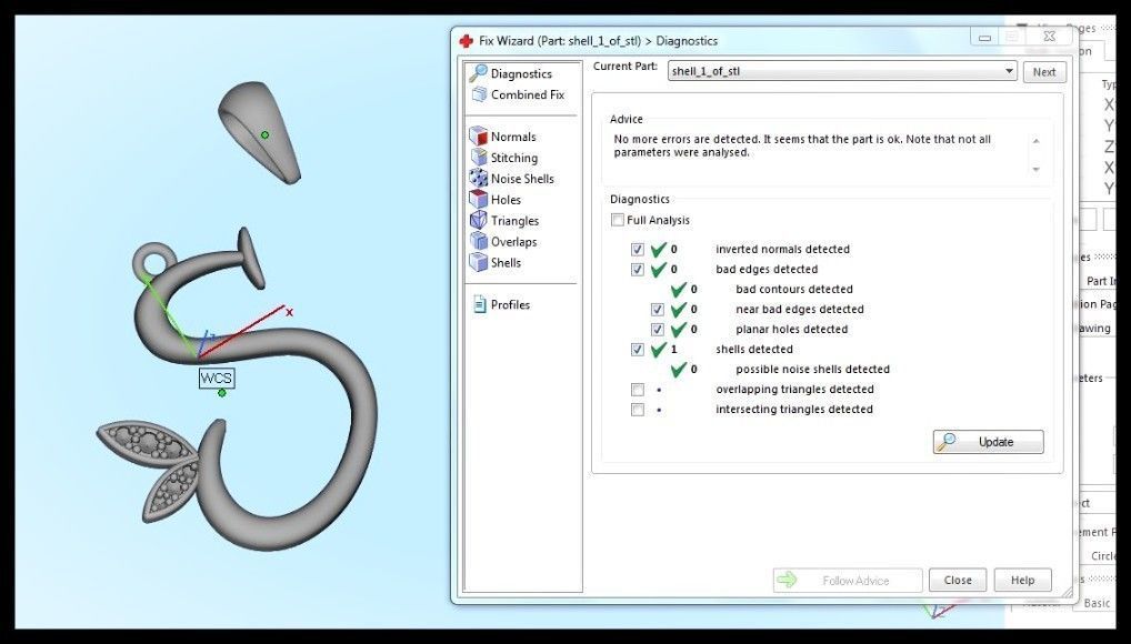 S Letter Leaf Style 3D print model_10