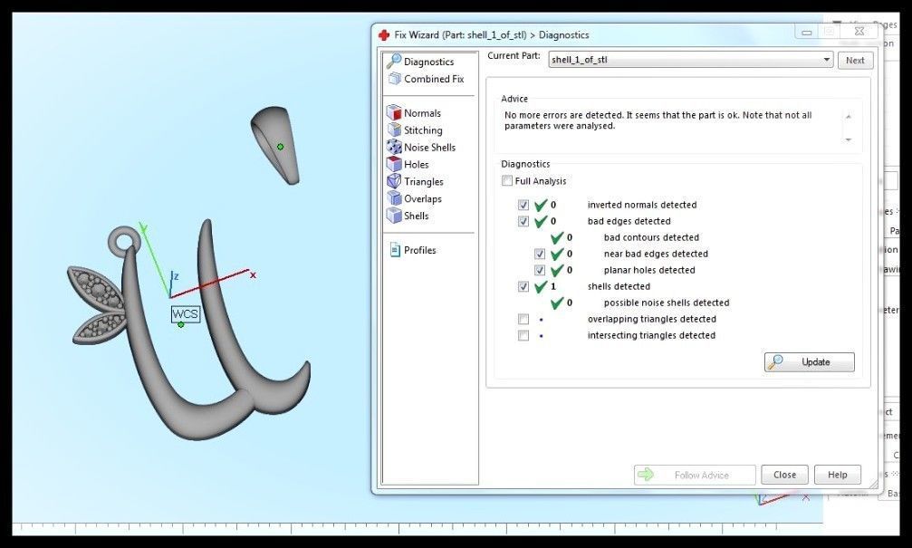 U Letter Leaf Style 3D print model_10