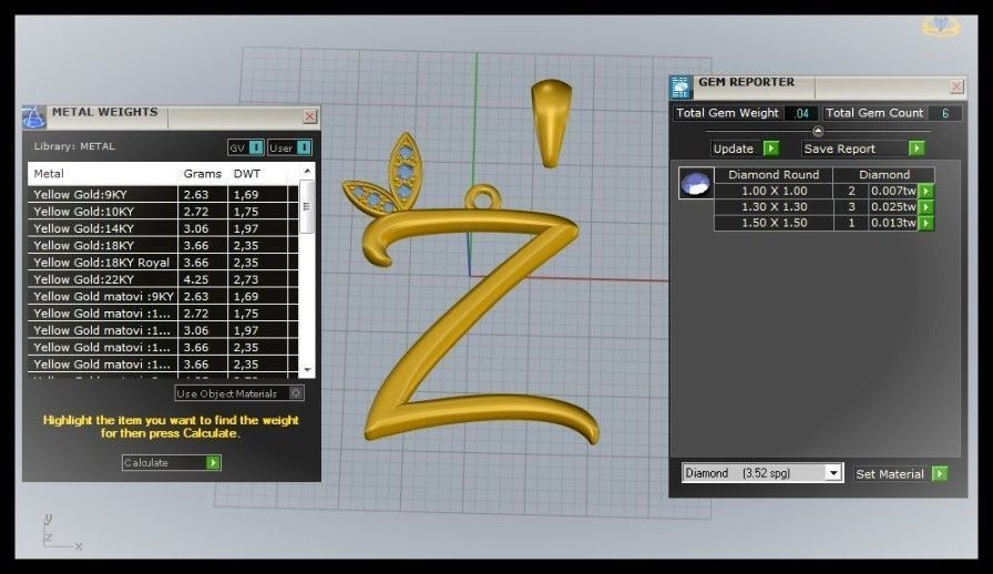 Z Letter Leaf Style 3D print model_9