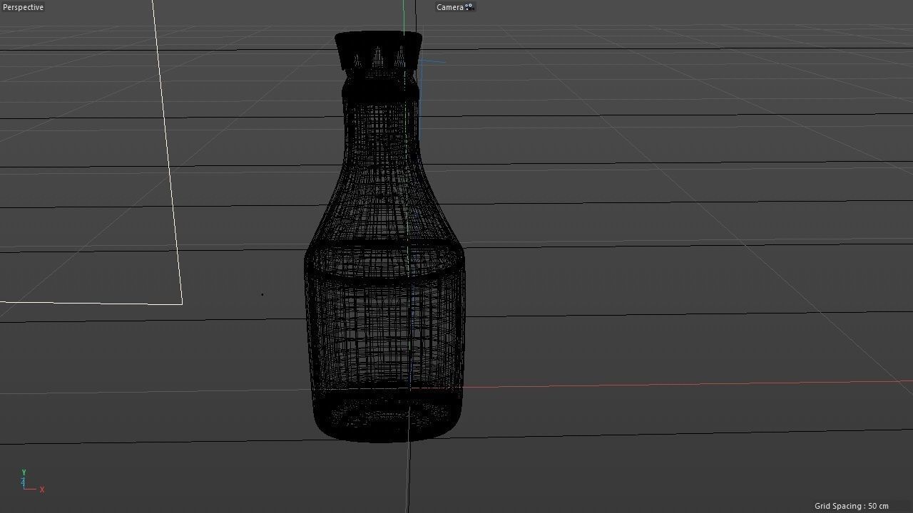 Tropicana orange juice bottle  3D model_6