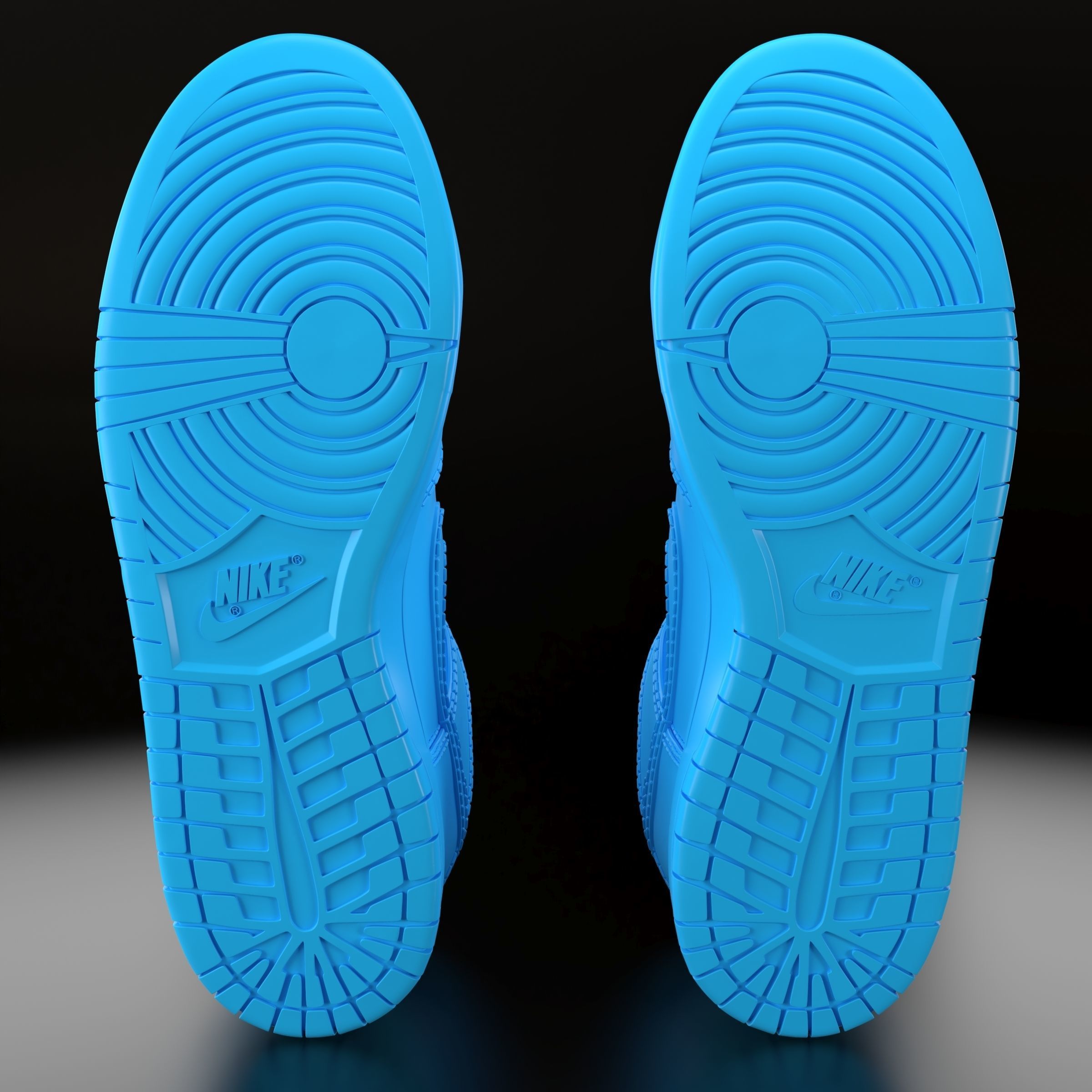 Nike Dunk High 3D print model_3