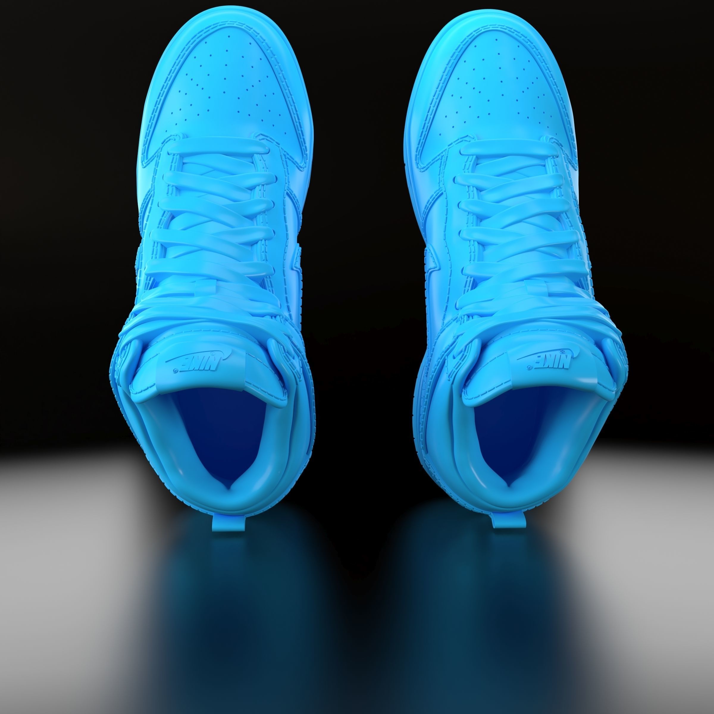 Nike Dunk High 3D print model_4