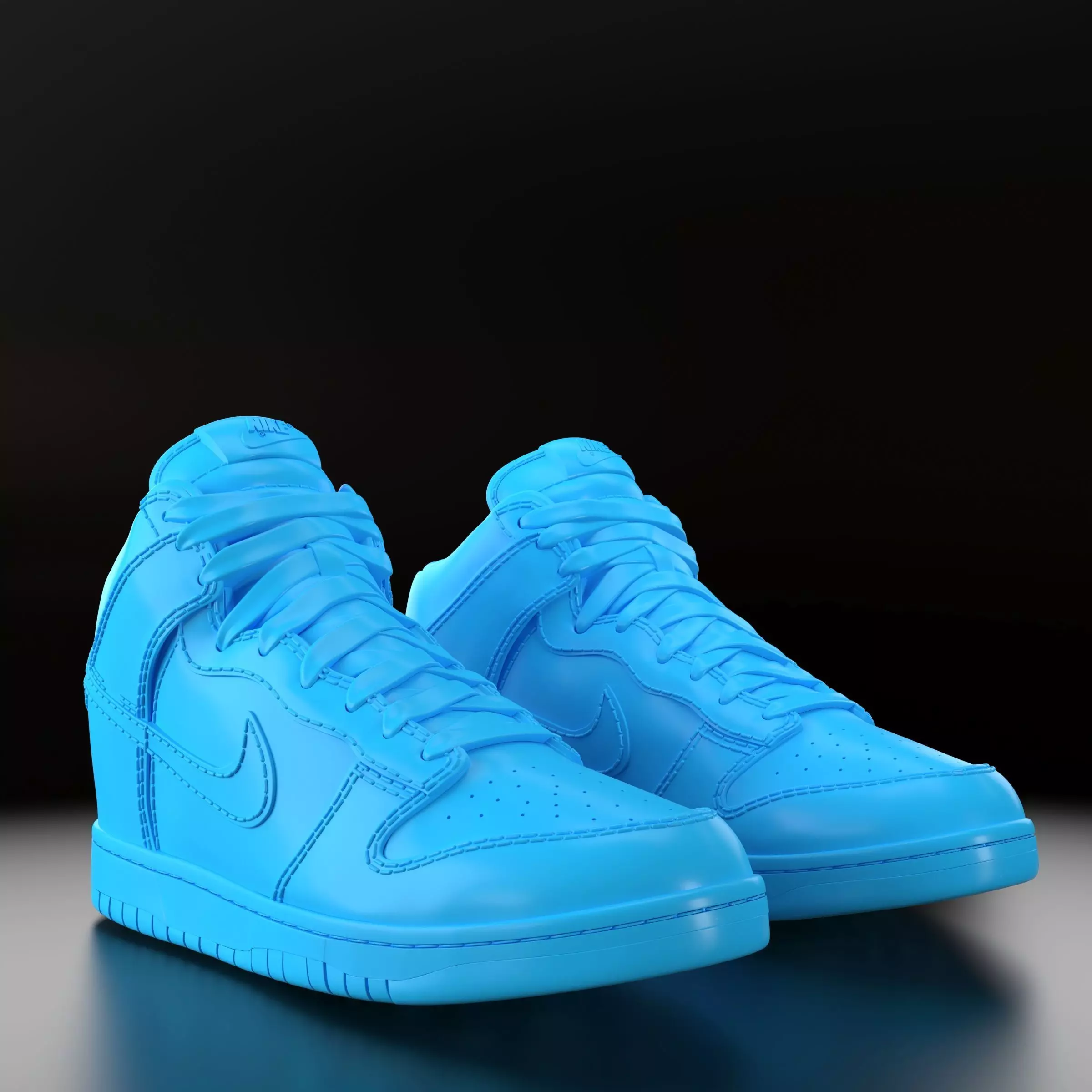 Nike Dunk High 3D print model_0