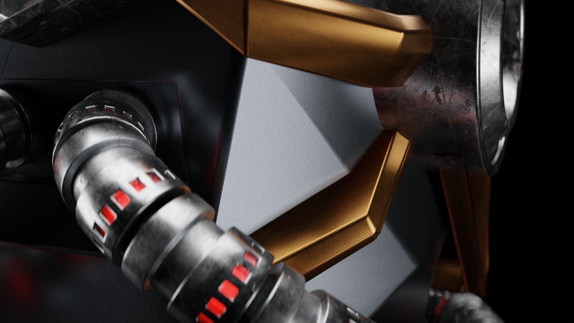 Sci-Fi Helmet 3D model_2