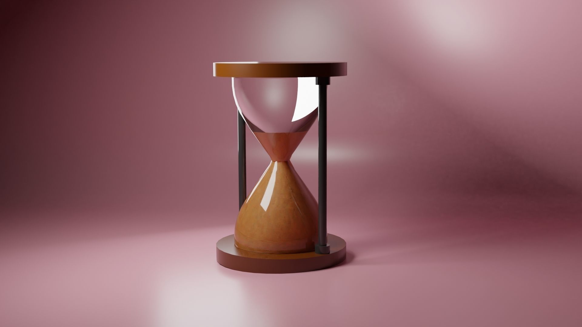 HOURGLASS Low-poly 3D model_1
