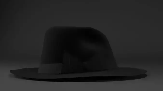 fedora hat 3D model