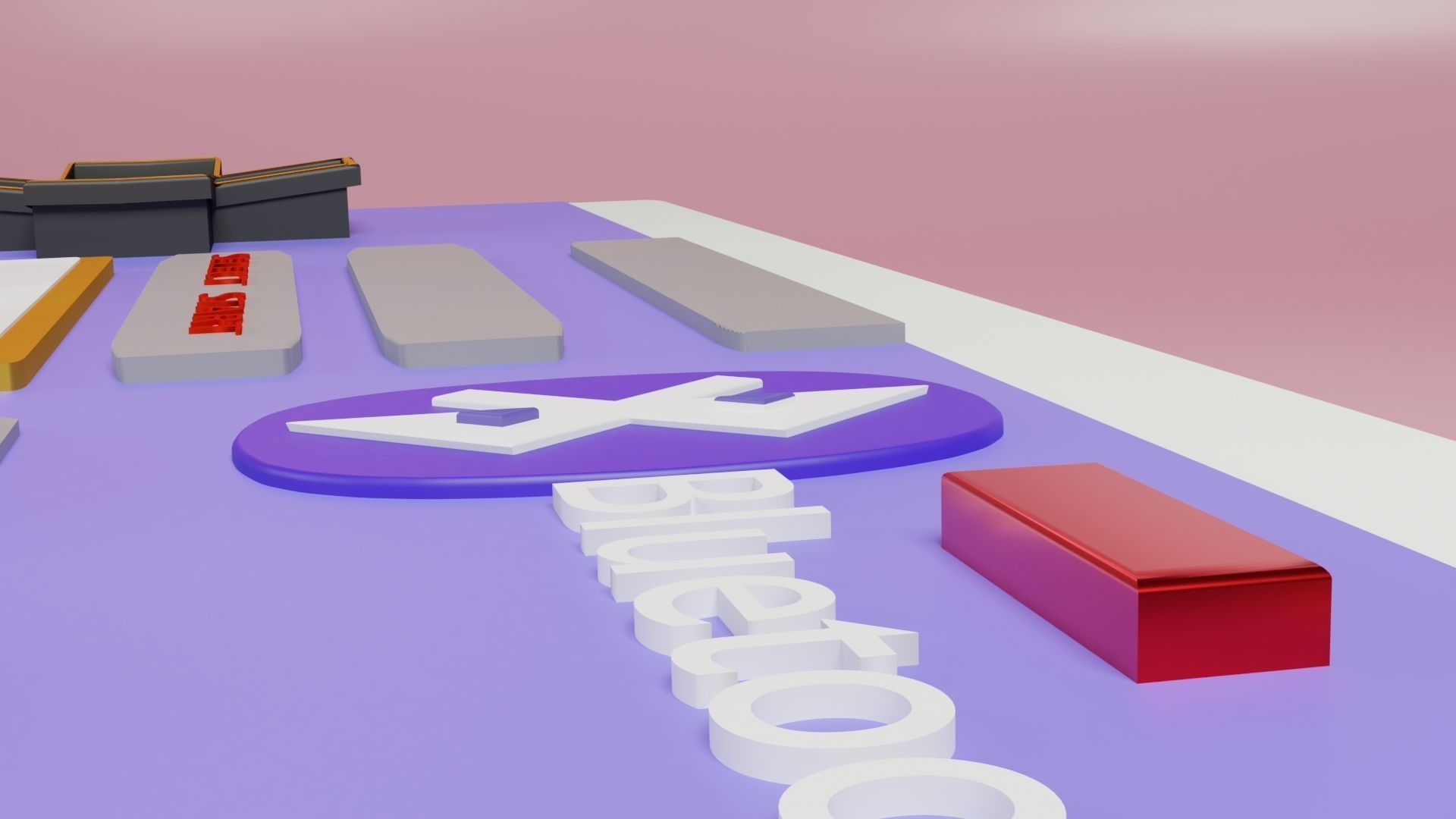 VIDEO GAMES CONTROLLER Low-poly 3D model_4