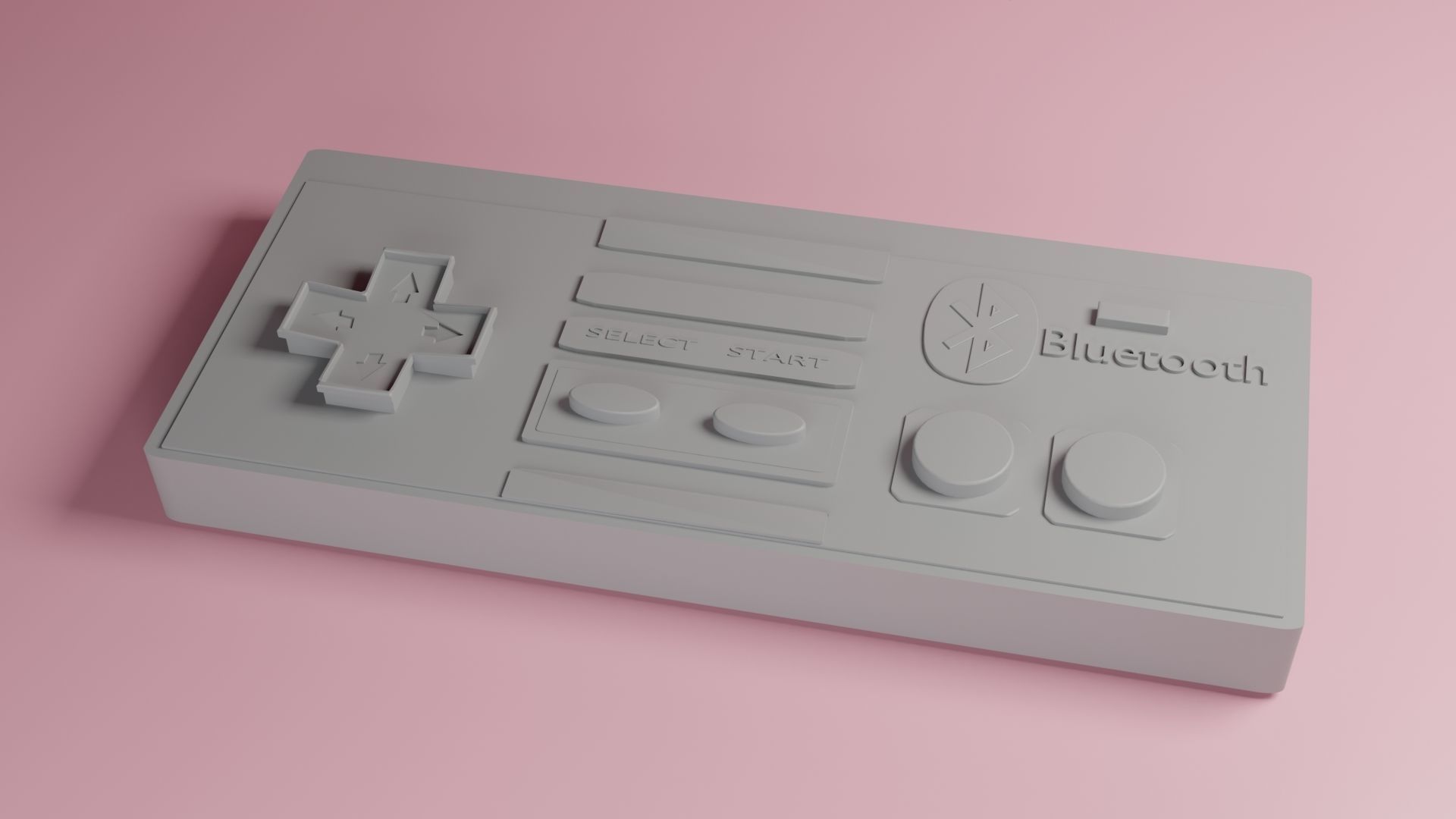 VIDEO GAMES CONTROLLER Low-poly 3D model_6