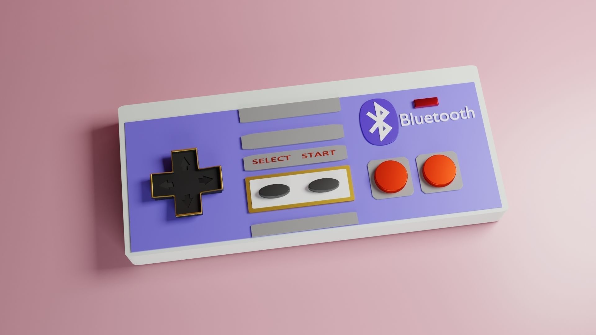 VIDEO GAMES CONTROLLER Low-poly 3D model_1