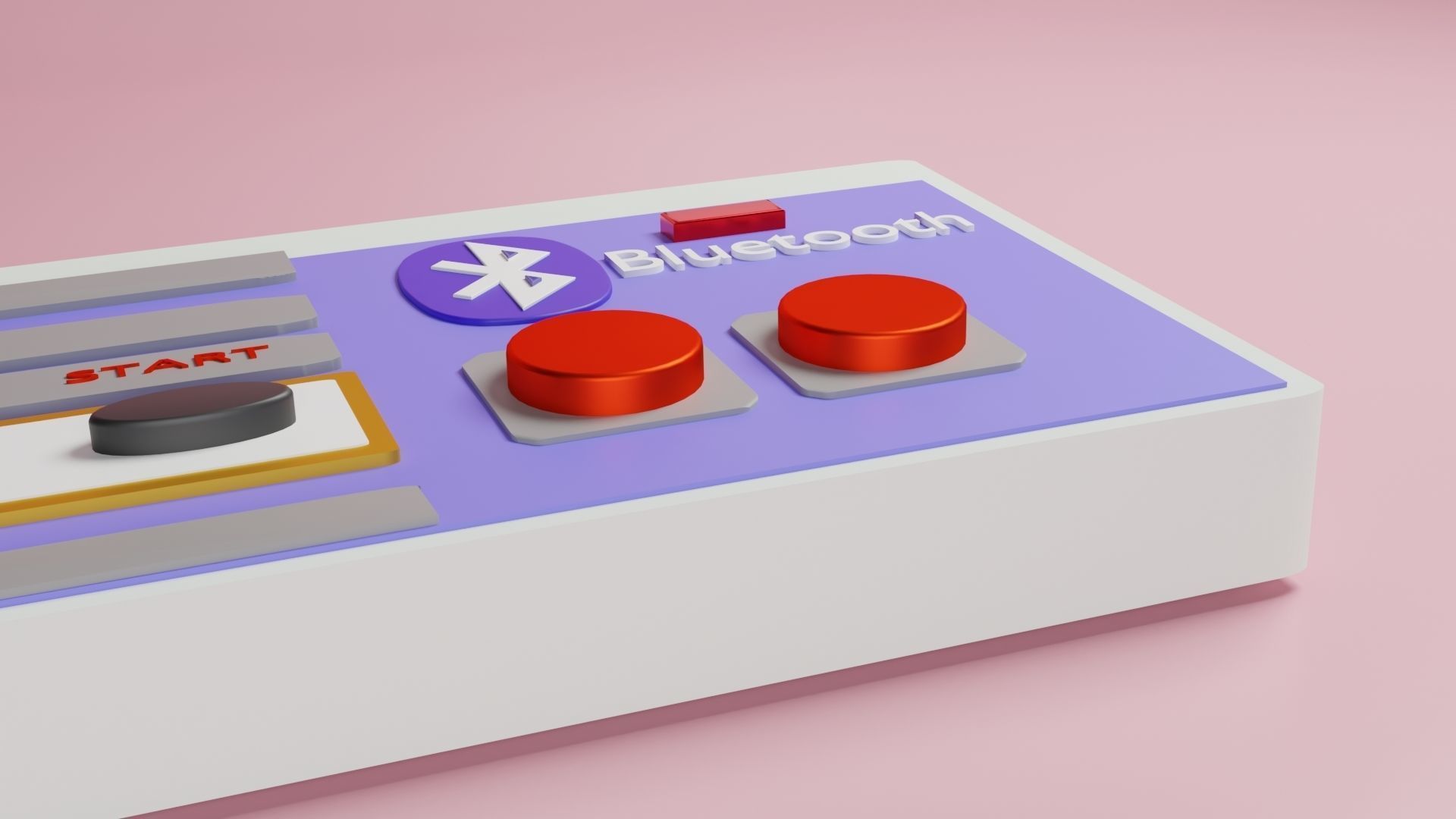 VIDEO GAMES CONTROLLER Low-poly 3D model_2