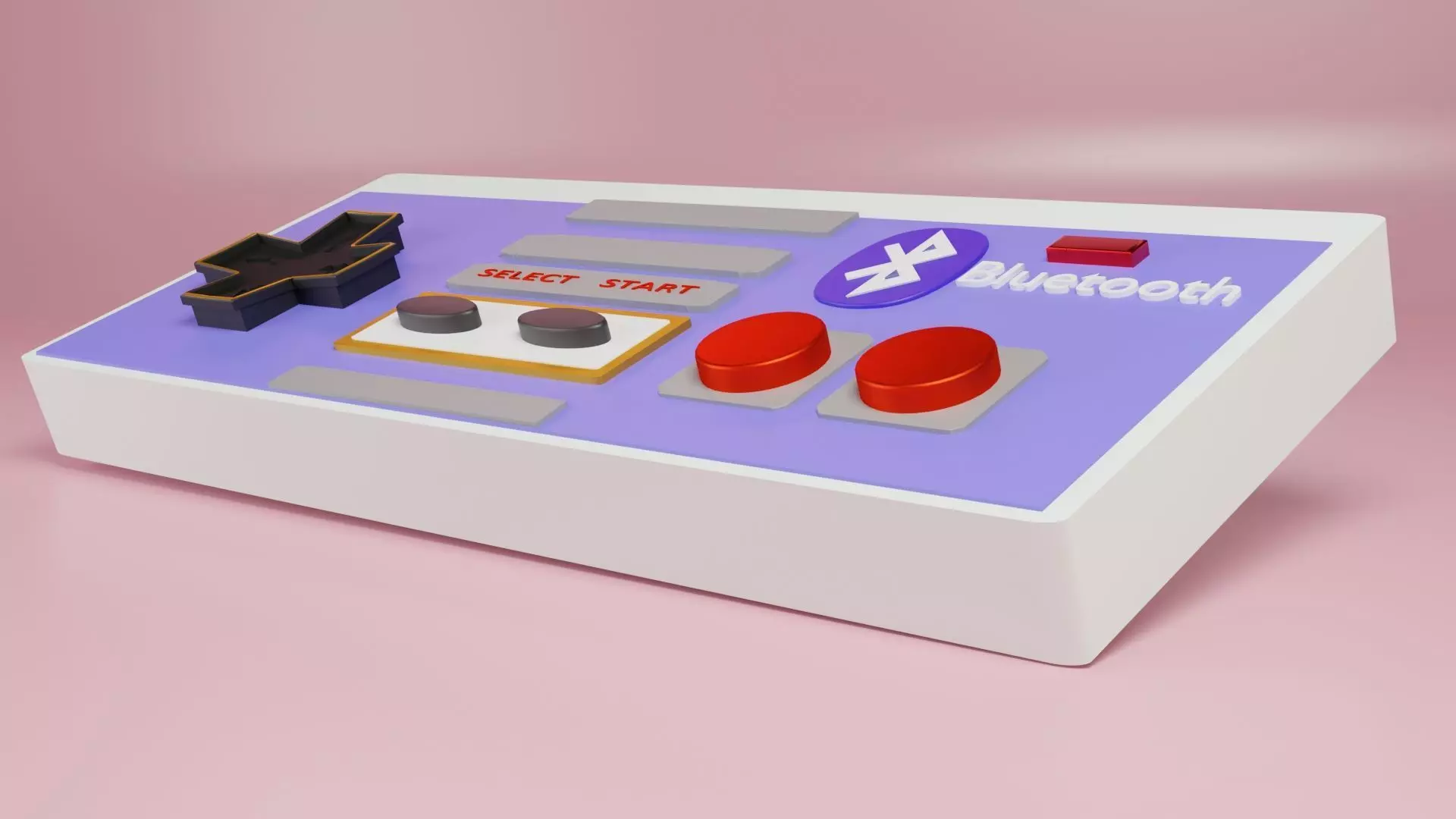 VIDEO GAMES CONTROLLER Low-poly 3D model_0