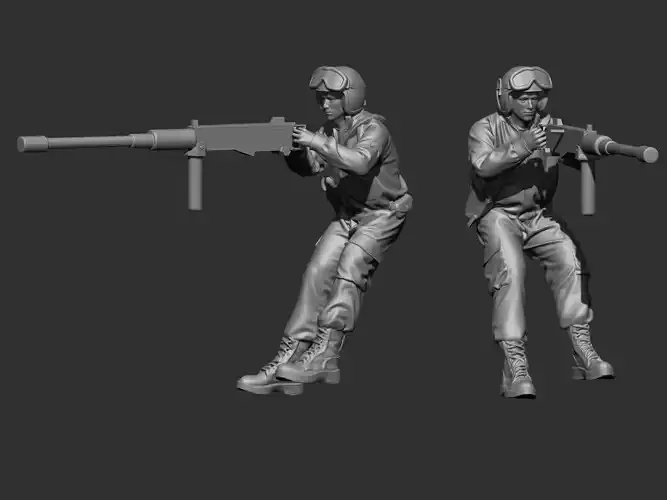 USA tank crew ww2 5 3D print model