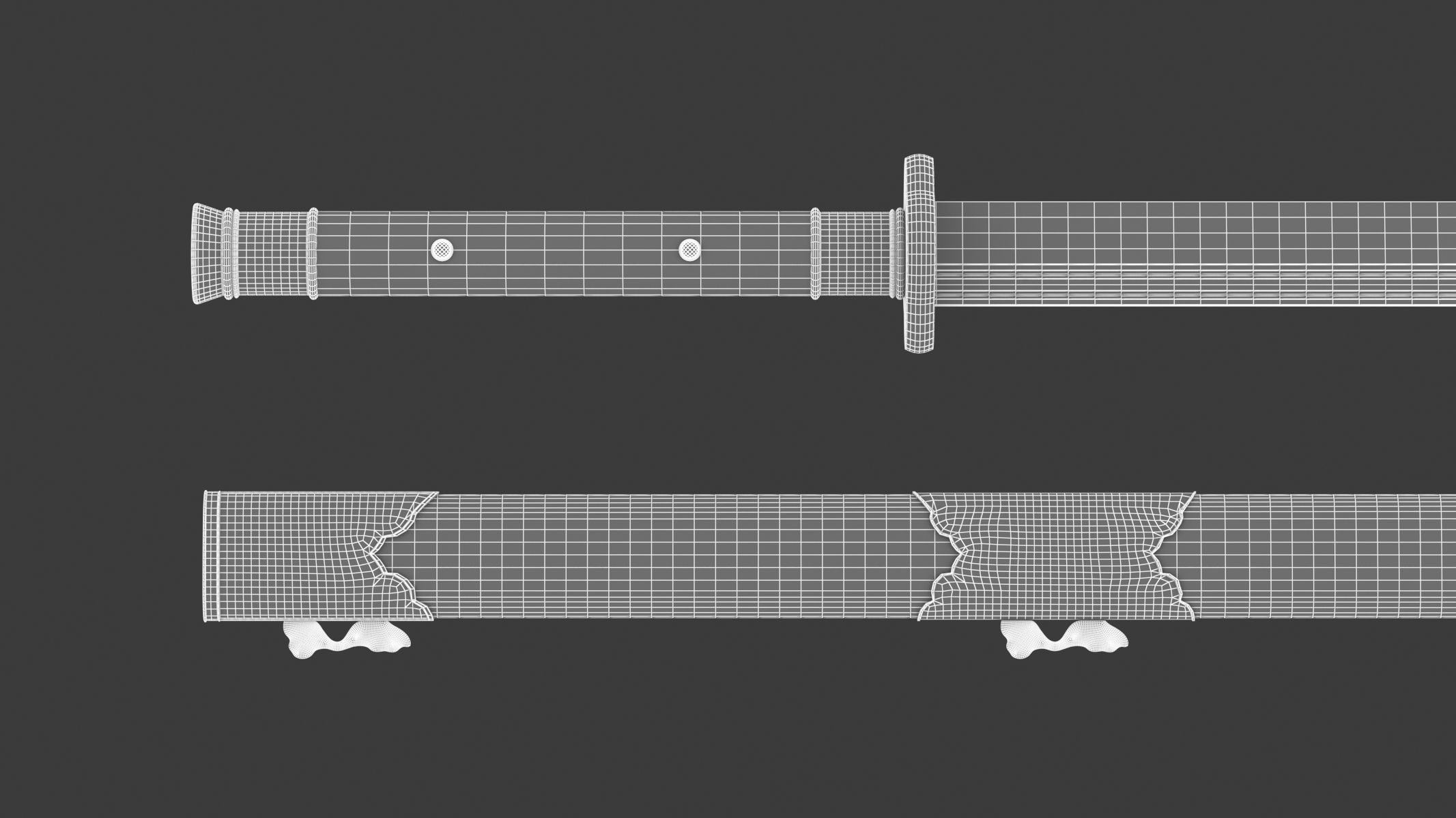 Dao Sword Low-poly 3D model_22