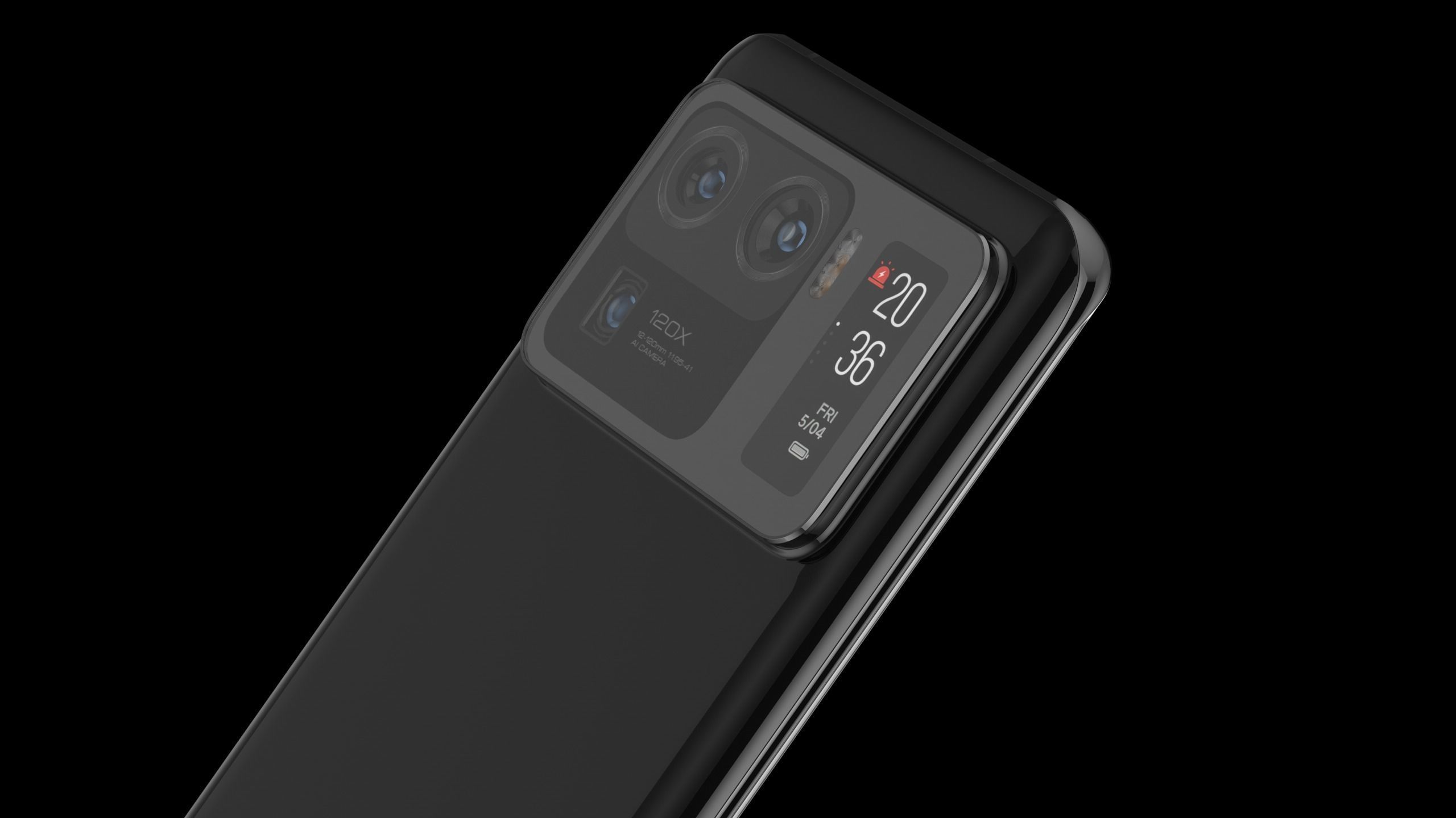 Xiaomi 11 Ultra phone modeling rendering 3D model_4