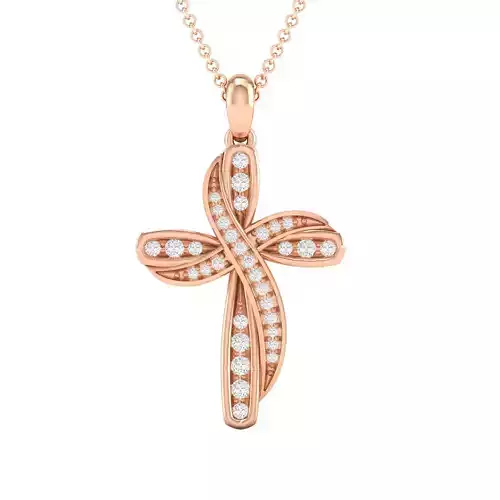 Cross pendant 3dm stl render detail 3D print model