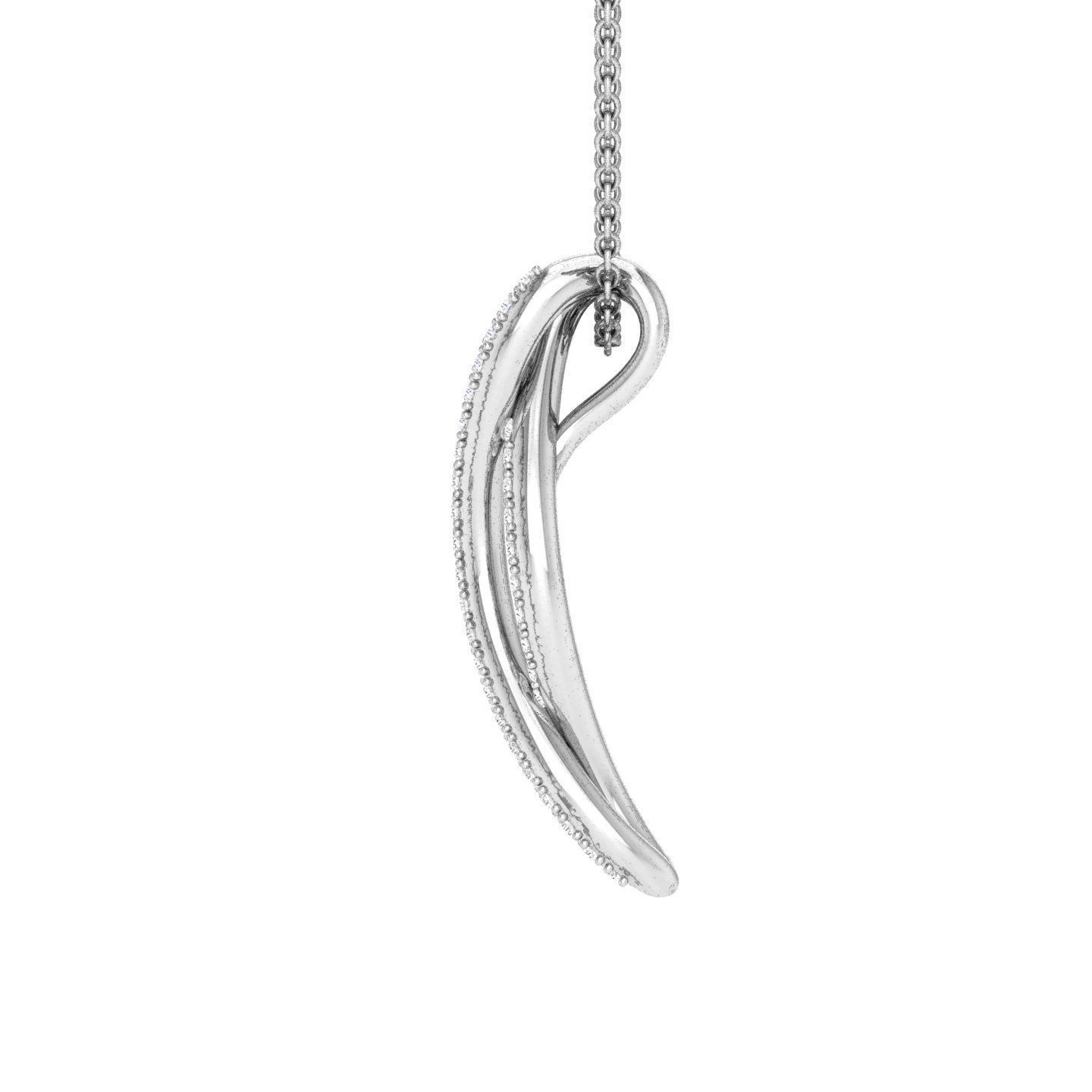 Women pendant 3dm stl render detail 3D print model_4