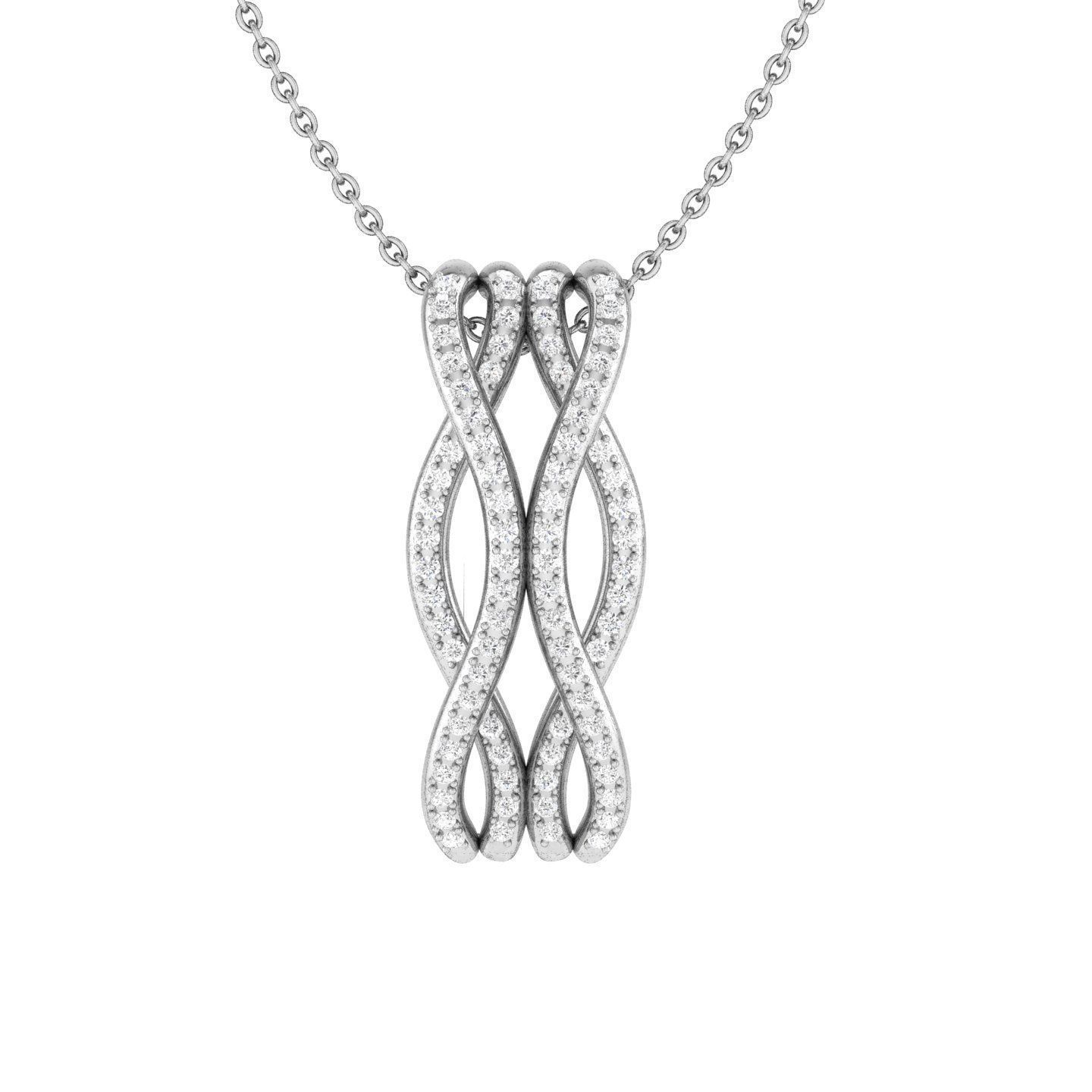 Women pendant 3dm stl render detail 3D print model_3