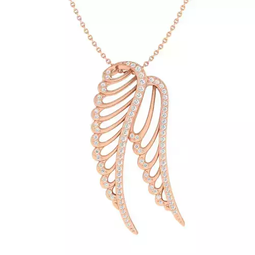 Wings pendant 3dm stl render detail 3D print model