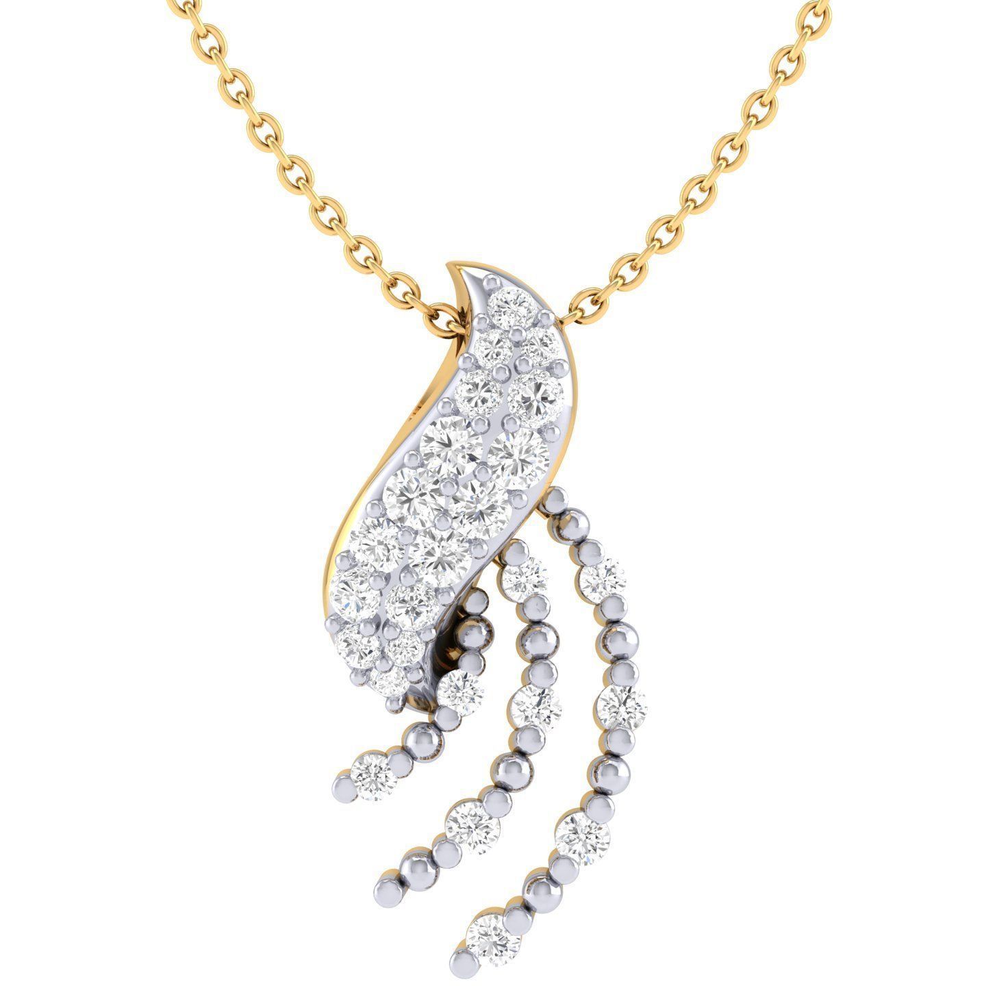 Women pendant 3dm stl render detail 3D print model_6