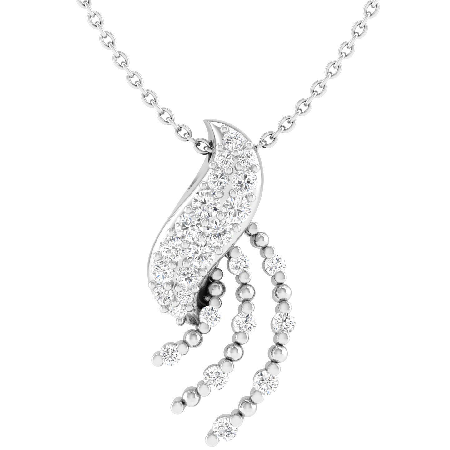 Women pendant 3dm stl render detail 3D print model_3