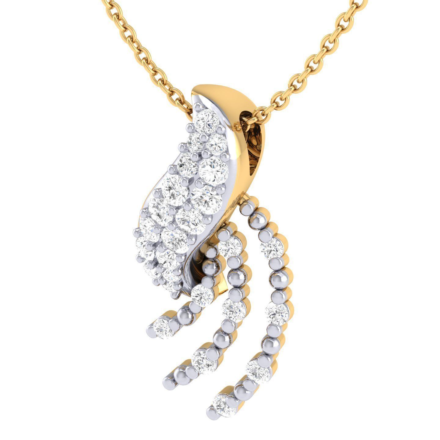 Women pendant 3dm stl render detail 3D print model_8