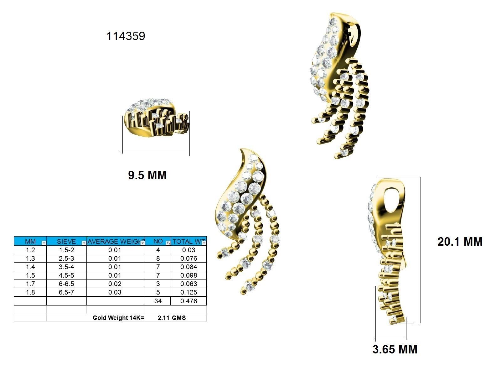 Women pendant 3dm stl render detail 3D print model_9