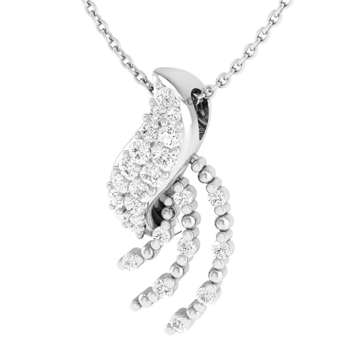 Women pendant 3dm stl render detail 3D print model_5