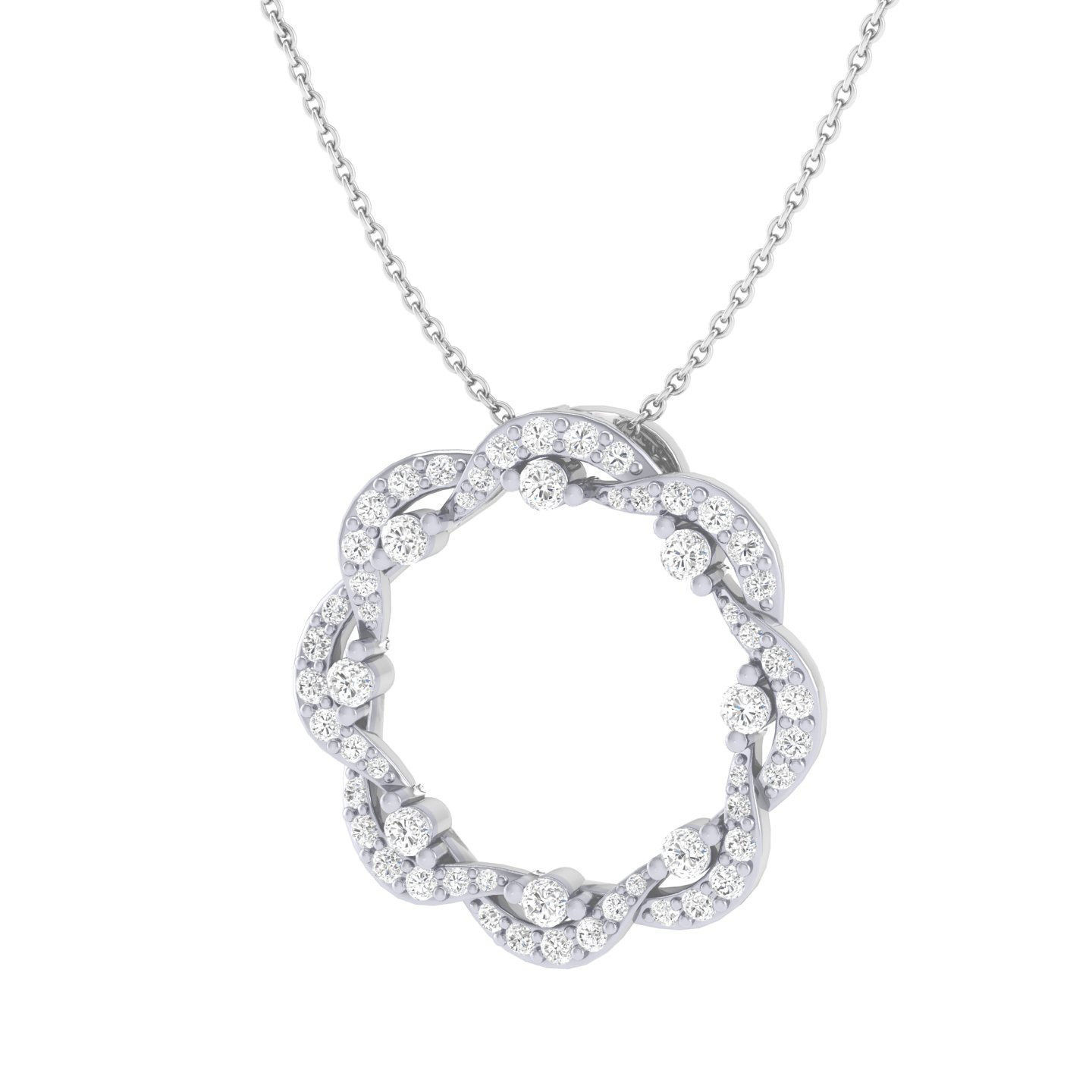 Women round pendant 3dm stl render detail 3D print model_8