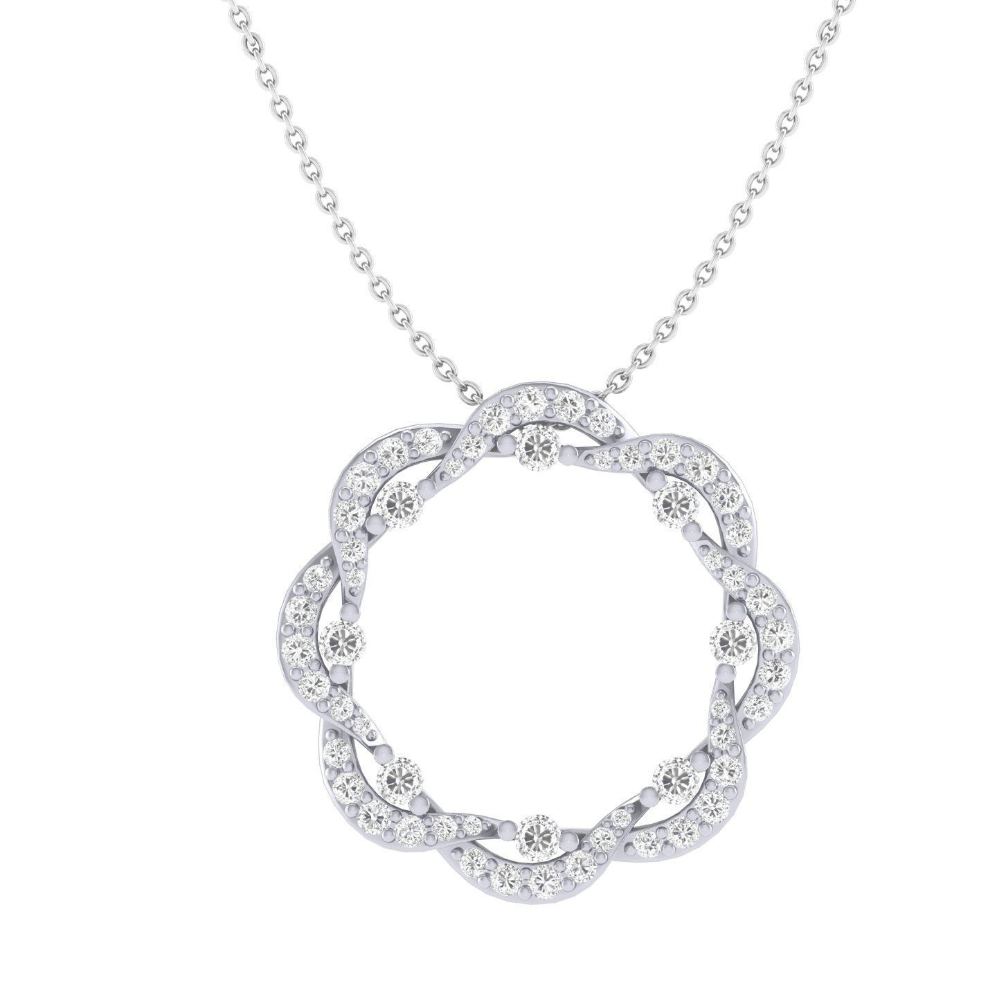 Women round pendant 3dm stl render detail 3D print model_2