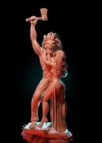 Iron Maiden Eddie statue 3D print model