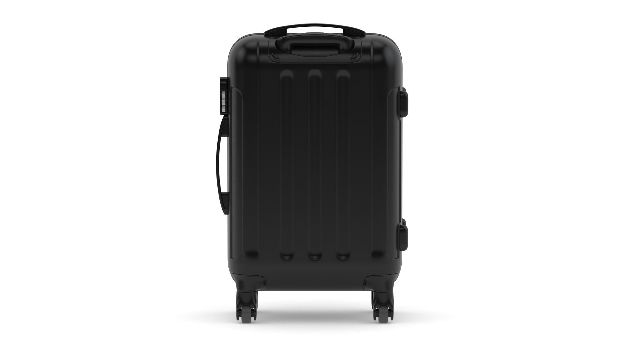 Rolling Travel Suitcase 3D model_3