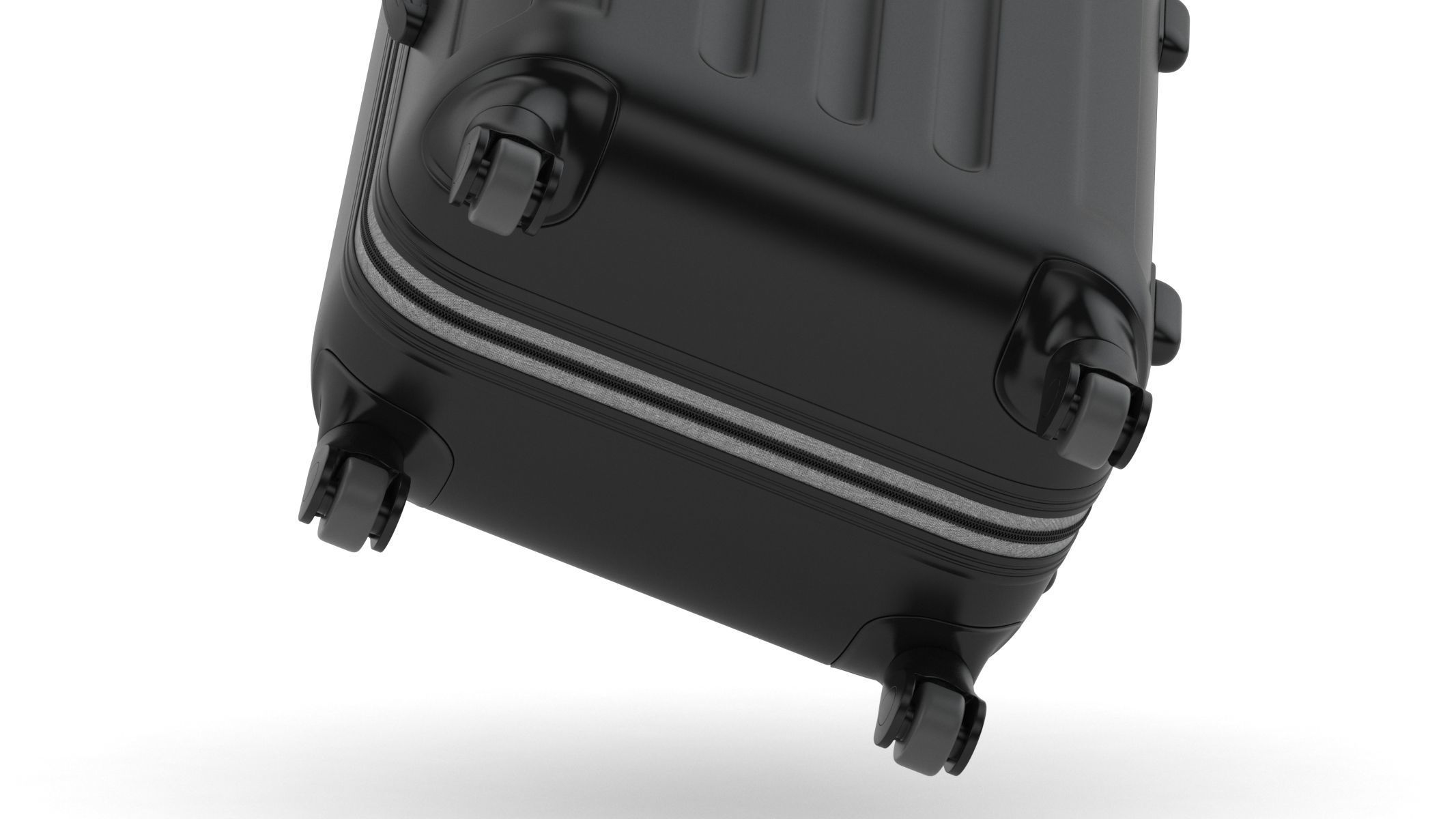Rolling Travel Suitcase 3D model_9