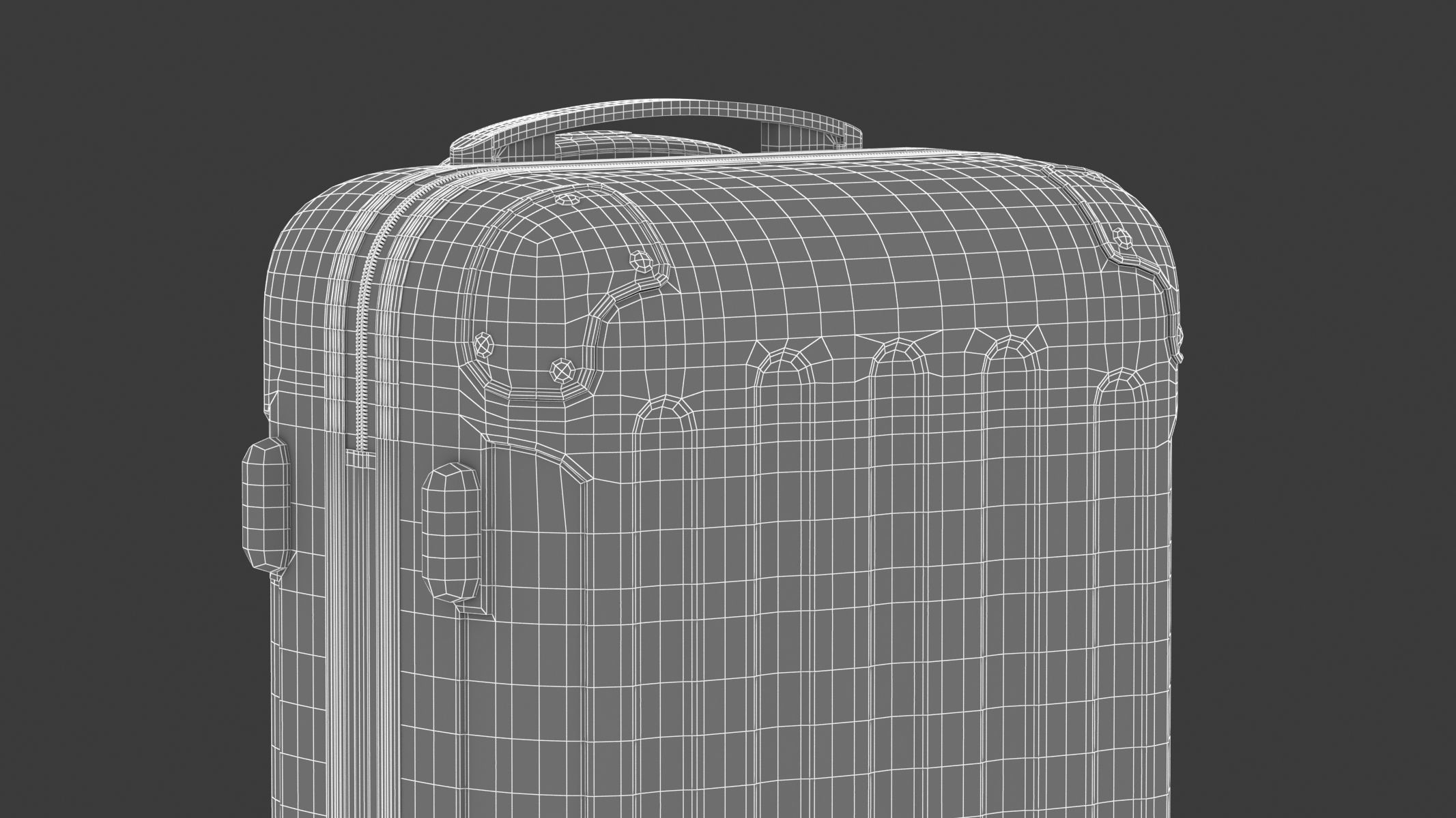 Rolling Travel Suitcase 3D model_15