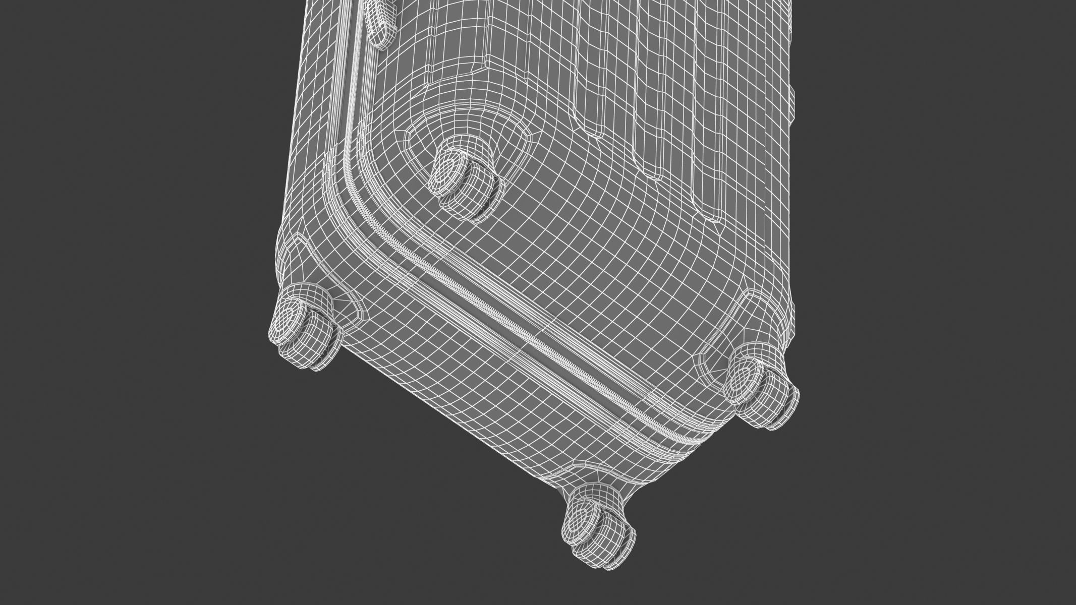 Rolling Travel Suitcase 3D model_19