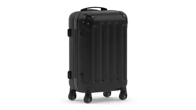 Rolling Travel Suitcase 3D model