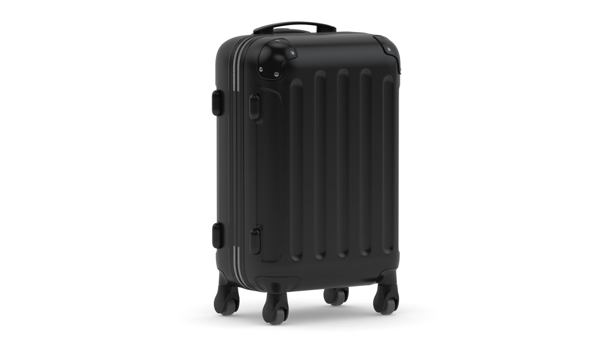 Rolling Travel Suitcase 3D model_0