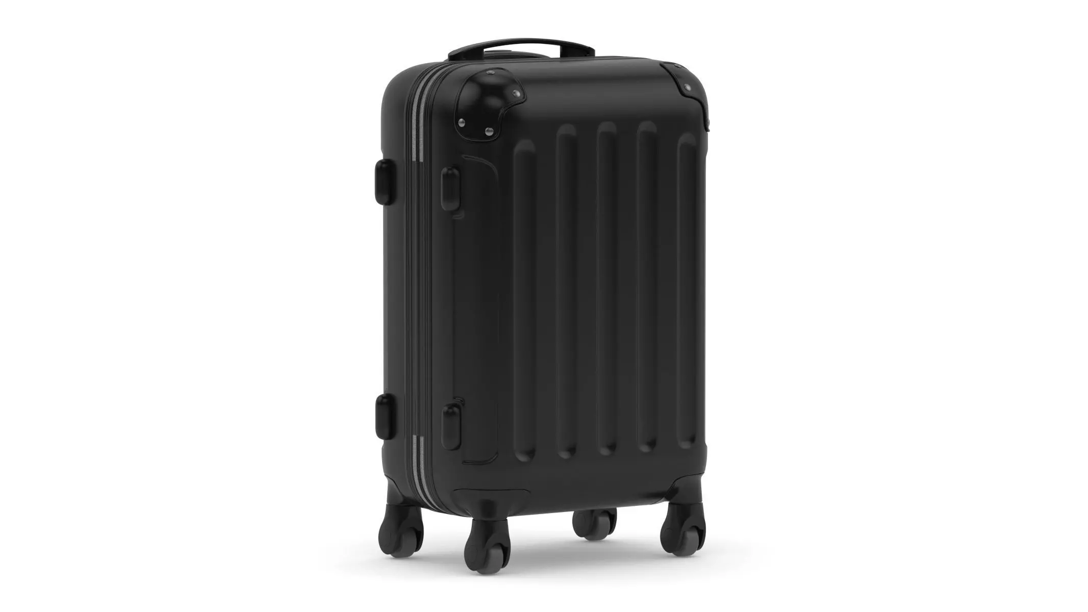 Rolling Travel Suitcase 3D model_0