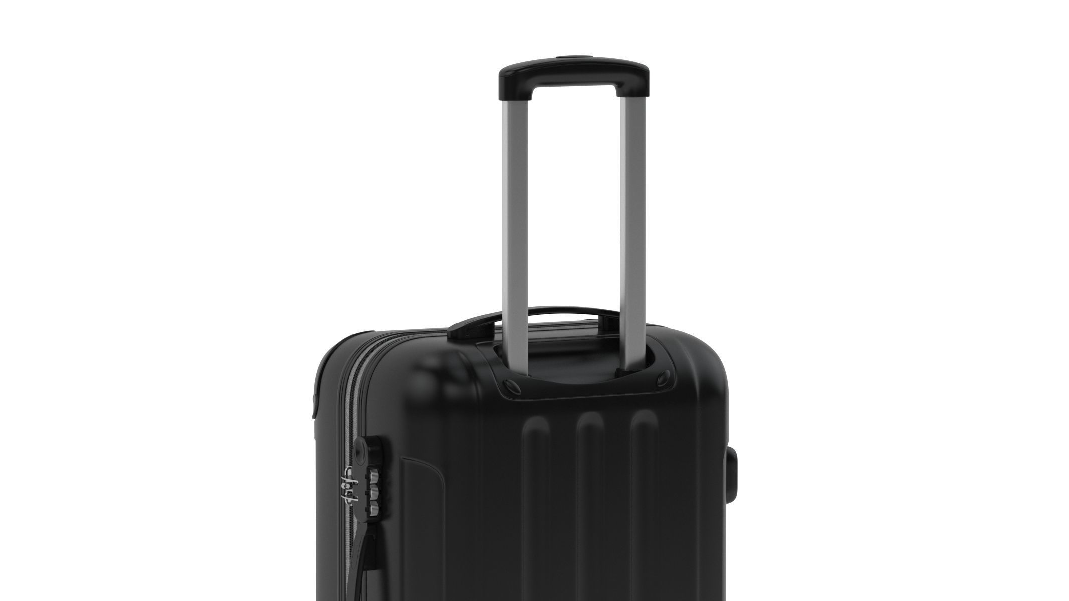 Rolling Travel Suitcase 3D model_8