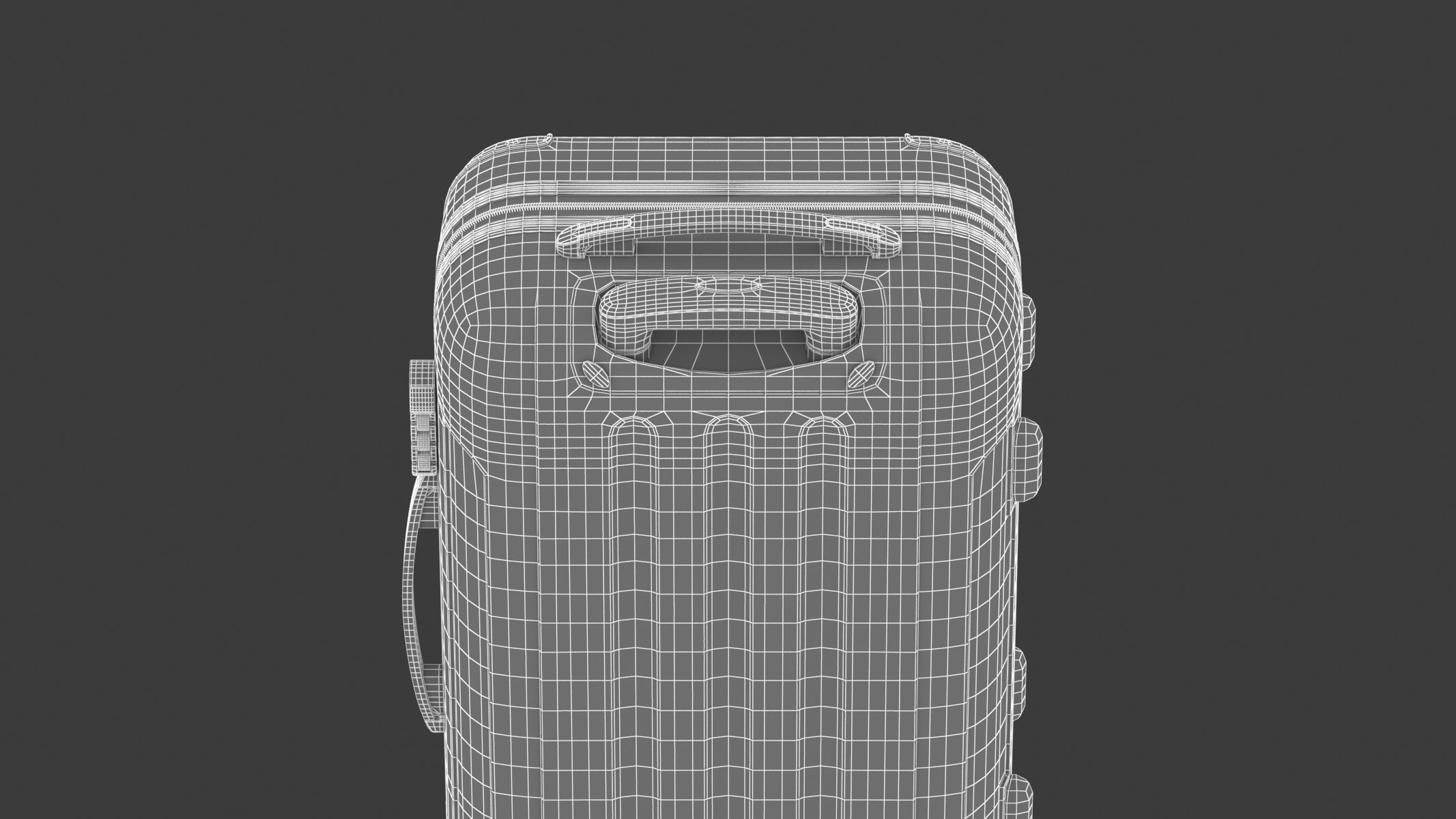 Rolling Travel Suitcase 3D model_17