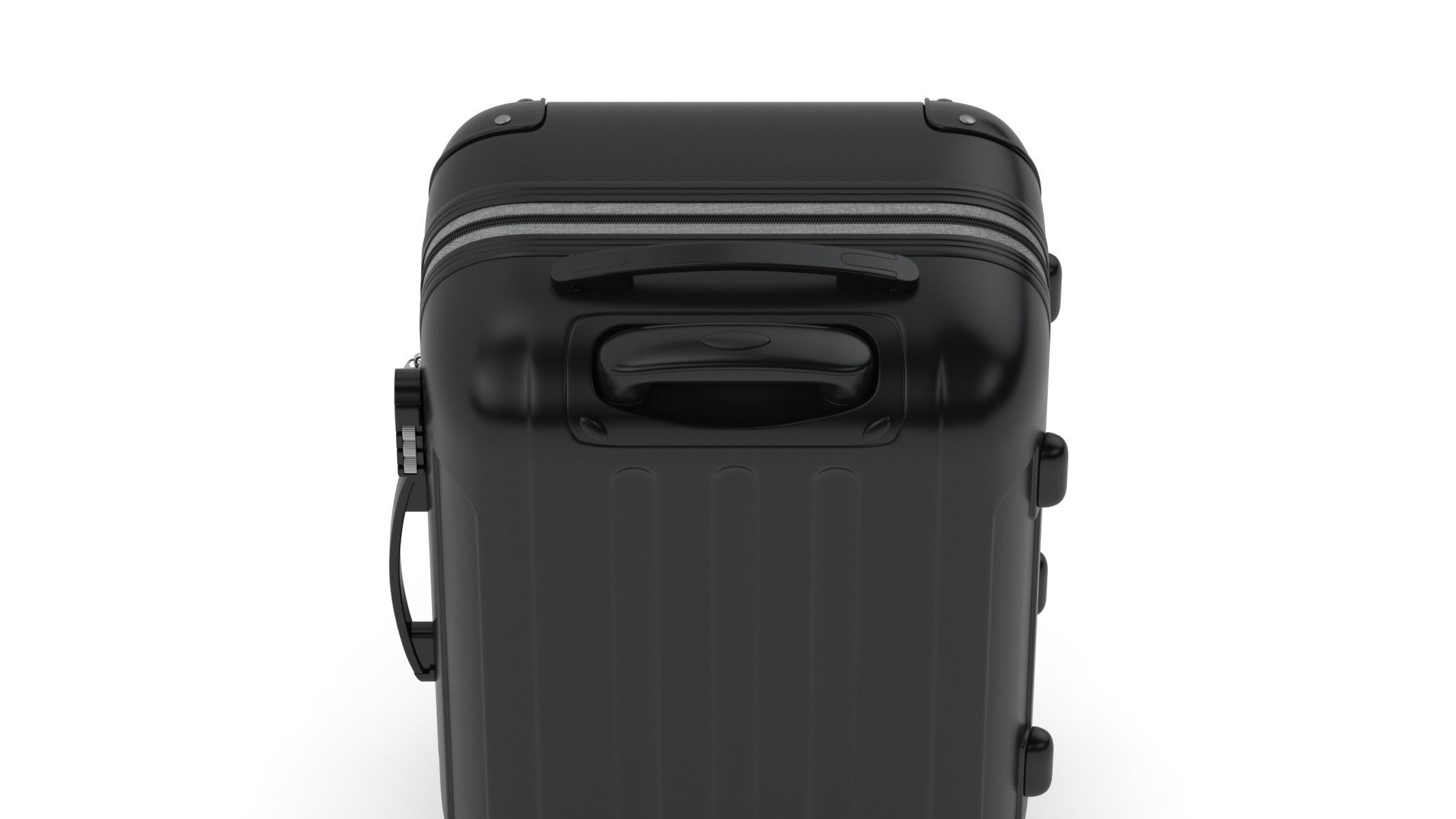 Rolling Travel Suitcase 3D model_7