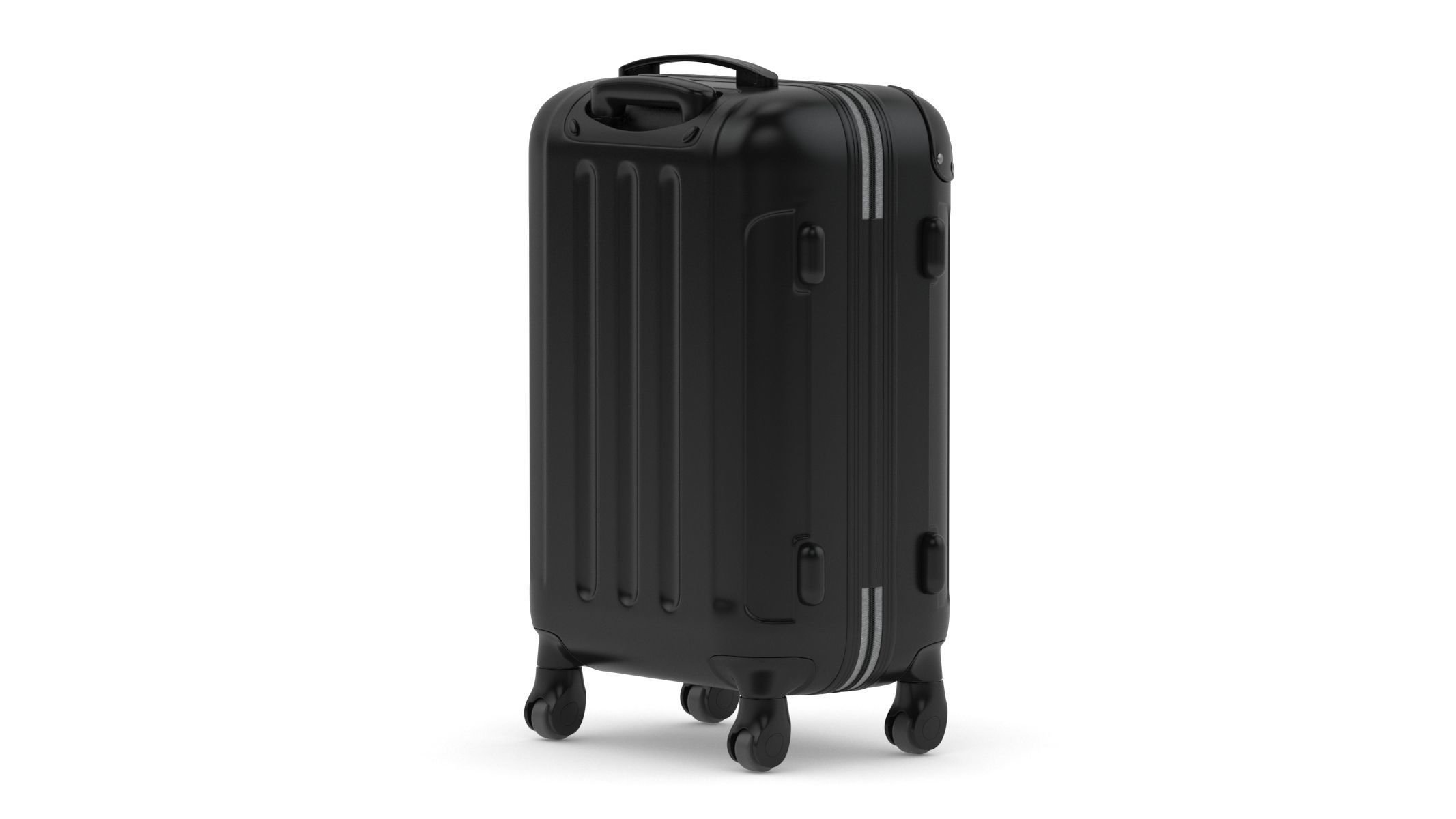 Rolling Travel Suitcase 3D model_2