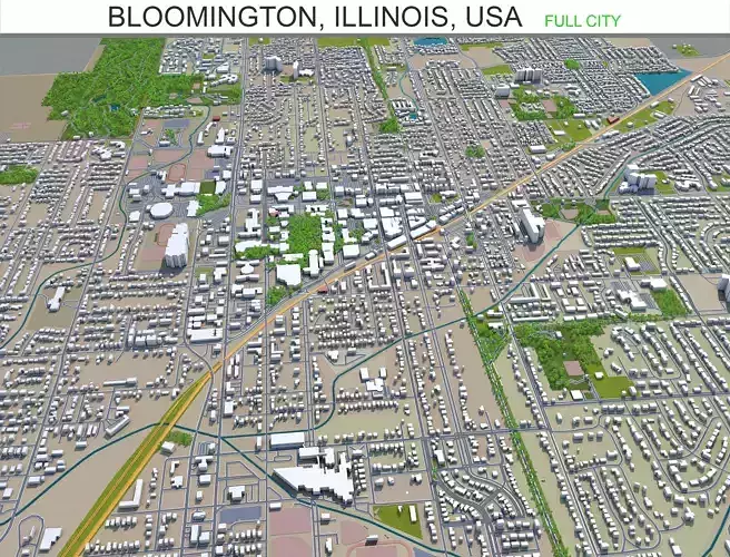 Bloomington Illinois USA 30km