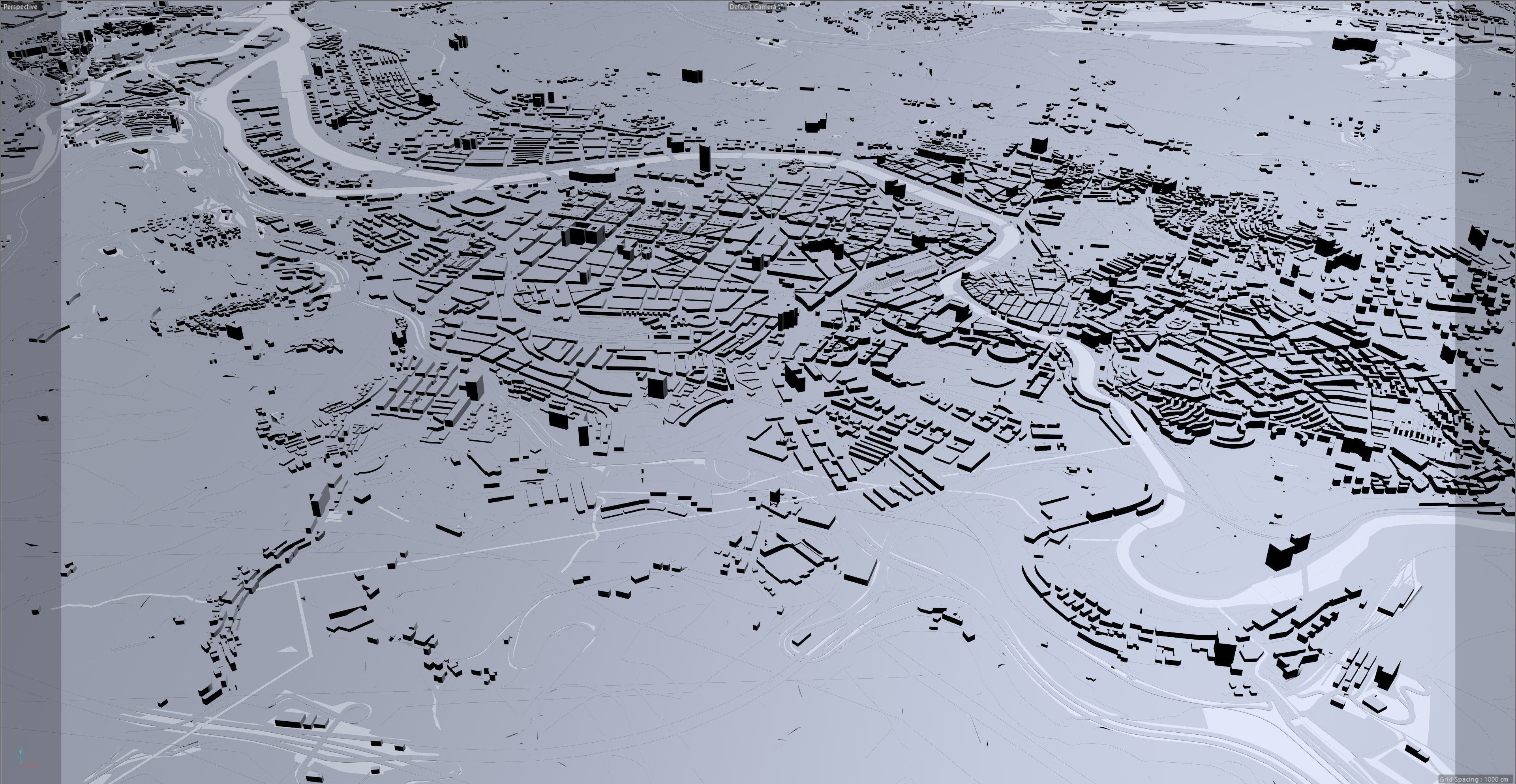 Bilbao Spain 50km Low-poly 3D model_15